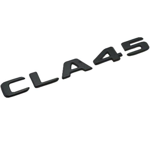 Matt Black CLA45 Car Letter Number Rear Boot Badge Emblem For Mercedes Benz