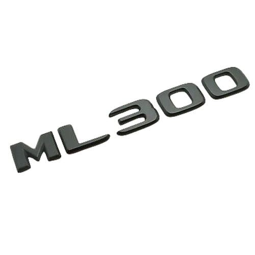 Matt Black ML300 Car Letter Number Rear Boot Badge Emblem For Mercedes Benz