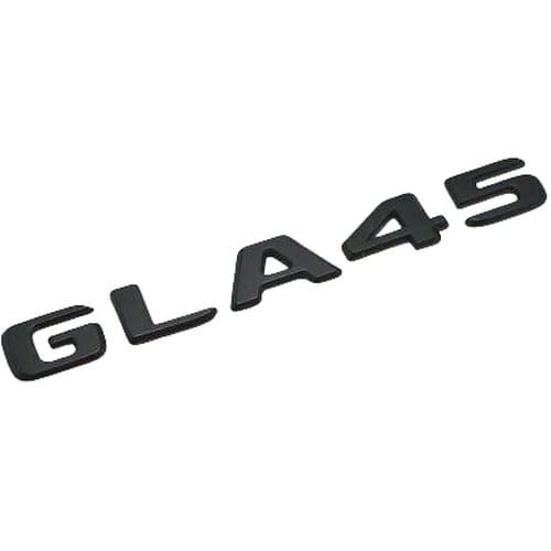 Matt Black GLA45 Car Letter Number Rear Boot Badge Emblem For Mercedes Benz