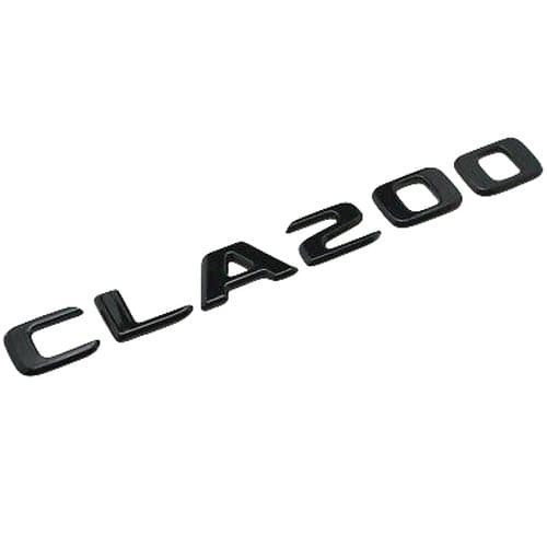 Gloss Black CLA200 Car Letter Number Rear Boot Badge Emblem For Mercedes Benz