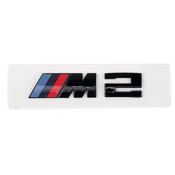 Gloss Black BMW M2 Rear Badge Emblem M Performance Sticker Lid Trunk M Sport