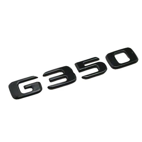 Gloss Black G350 Car Letter Number Rear Boot Badge Emblem For Mercedes Benz