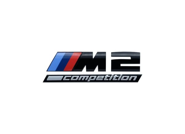 BMW M2 F87 Competition Rear Trunk Badge Sticker Emblem Gloss Black 51148079564