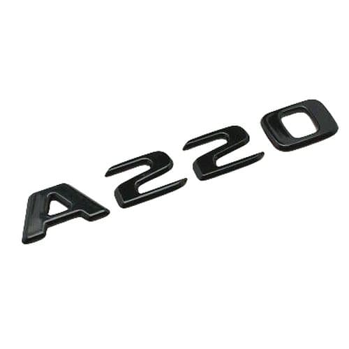 Gloss Black A220 Car Letter Number Rear Boot Badge Emblem For Mercedes Benz