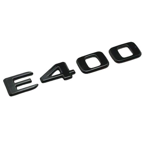 Gloss Black E400 Car Letter Number Rear Boot Badge Emblem For Mercedes Benz