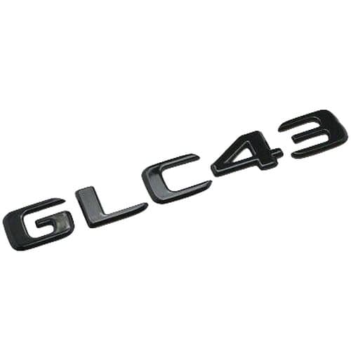Gloss Black GLC43 Car Letter Number Rear Boot Badge Emblem For Mercedes Benz