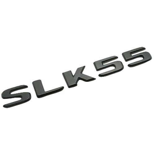 Matt Black SLK55 Car Letter Number Rear Boot Badge Emblem For Mercedes Benz