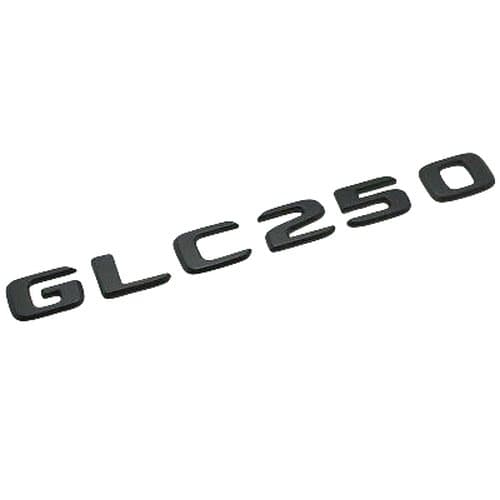Matt Black GLC250 Car Letter Number Rear Boot Badge Emblem For Mercedes Benz