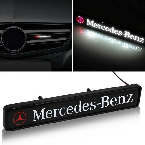 MERCEDES BENZ Front Grille Badge Led Light Luminous Universal A CLASS C CLASS E CLASS S CLASS