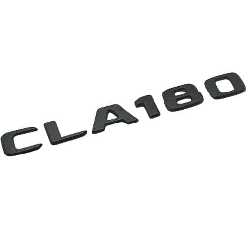 Matt Black CLA180 Car Letter Number Rear Boot Badge Emblem For Mercedes Benz