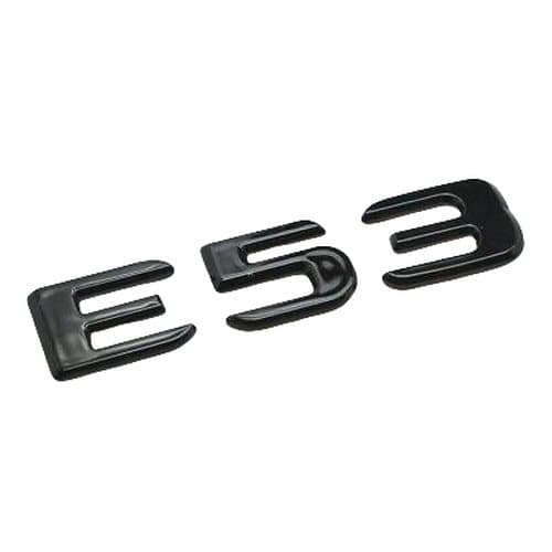 Gloss Black E53 Car Letter Number Rear Trunk Boot Badge Emblem For Mercedes Benz