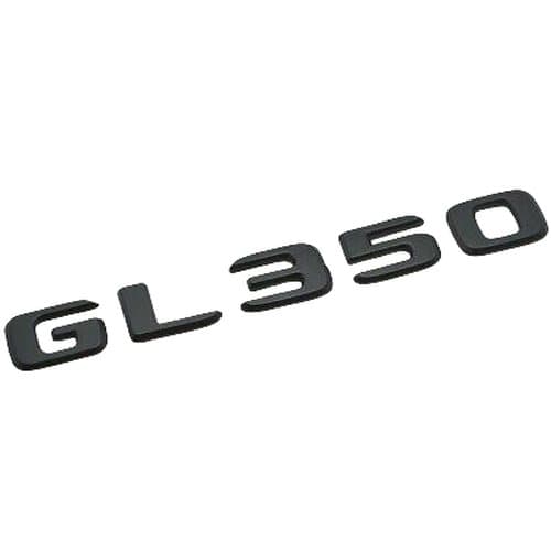 Matt Black GL350 Car Letter Number Rear Boot Badge Emblem For Mercedes Benz
