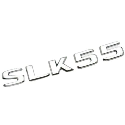 Silver Chrome SLK55 Car Letter Number Rear Boot Badge Emblem For Mercedes Benz