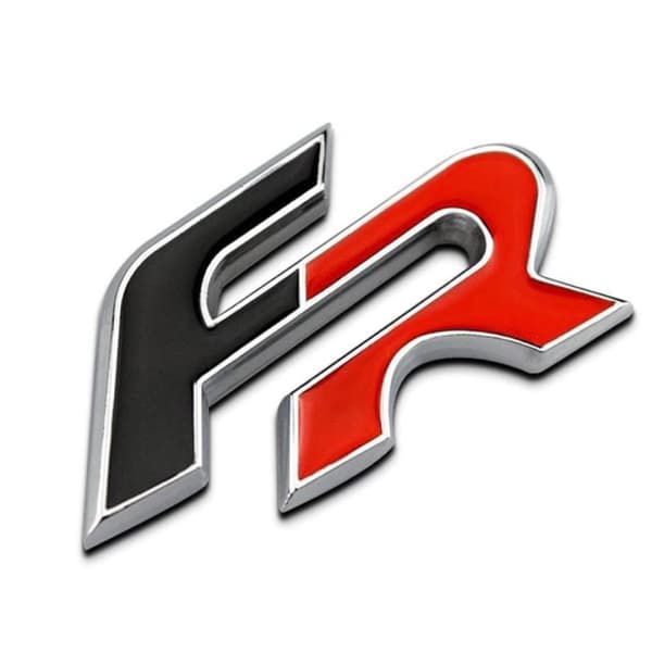 Red/Black Seat FR Lettering Rear Boot Badge Emblem For Ibiza Leon Mii Altea