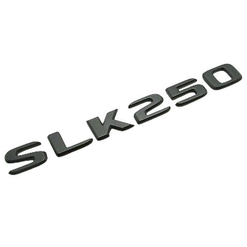Matt Black SLK250 Car Letter Number Rear Boot Badge Emblem For Mercedes Benz