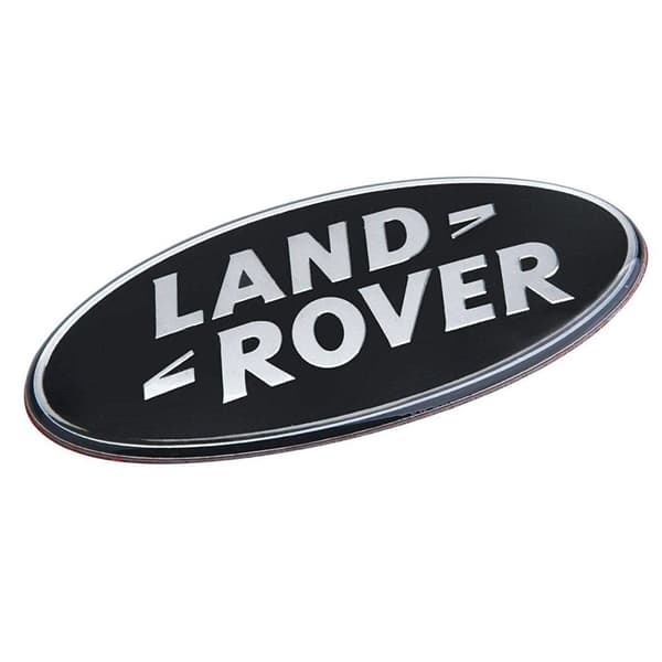 Oval Round Black Land Rover Rear Boot Badge Emblem For Evoque Discovery FreeLander 86mm x 43mm