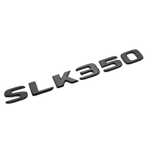 Matt Black SLK350 Car Letter Number Rear Boot Badge Emblem For Mercedes Benz