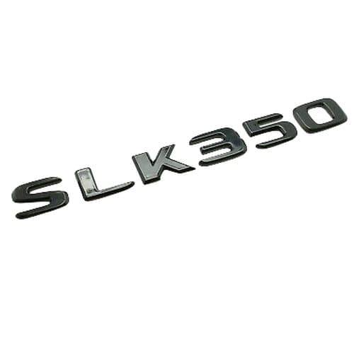 Gloss Black SLK350 Car Letter Number Rear Boot Badge Emblem For Mercedes Benz