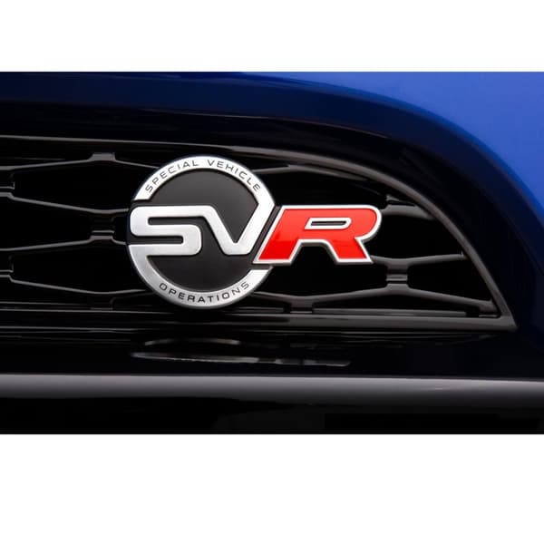 Metal Range Rover SVR Front Grill Bonnet Badge Emblem Grill Badge Emblem - Bracket Kit Included