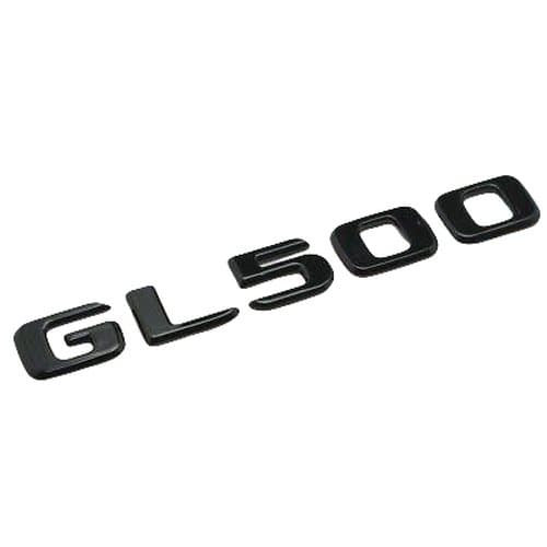 Gloss Black GL500 Car Letter Number Rear Boot Badge Emblem For Mercedes Benz