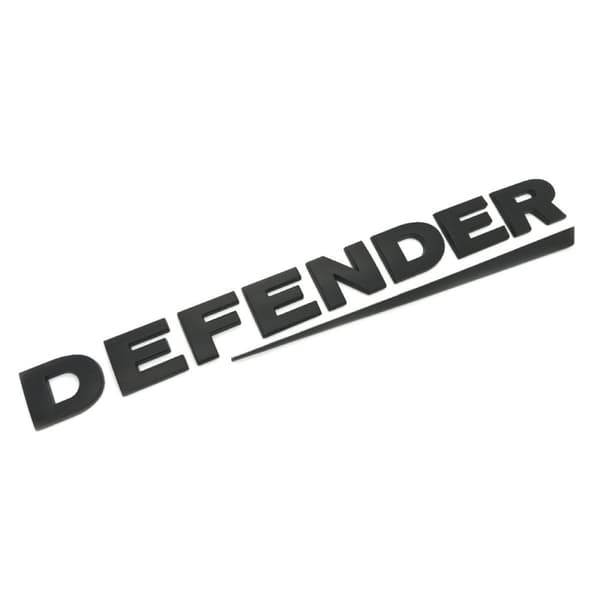 Matte Black “DEFENDER” 3D Bonnet Badge Lettering Emblem For Land Rover ...
