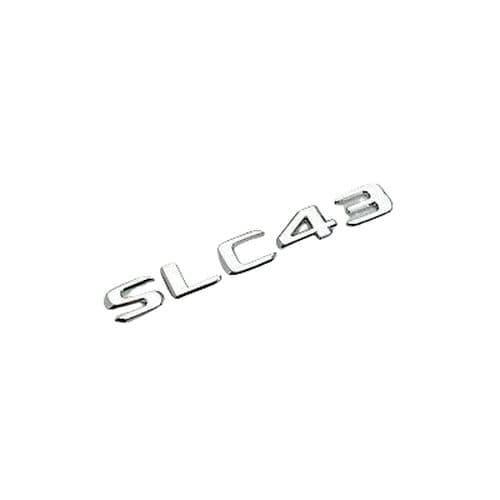 Silver Chrome SLC43 Car Letter Number Rear Boot Badge Emblem For Mercedes Benz