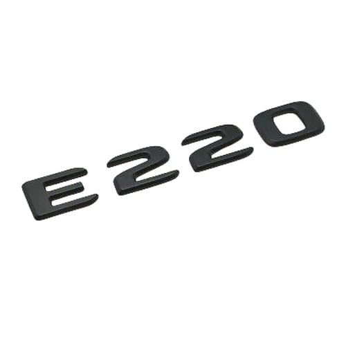 Matt Black E220 Car Letter Number Rear Trunk Boot Badge Emblem For Mercedes Benz