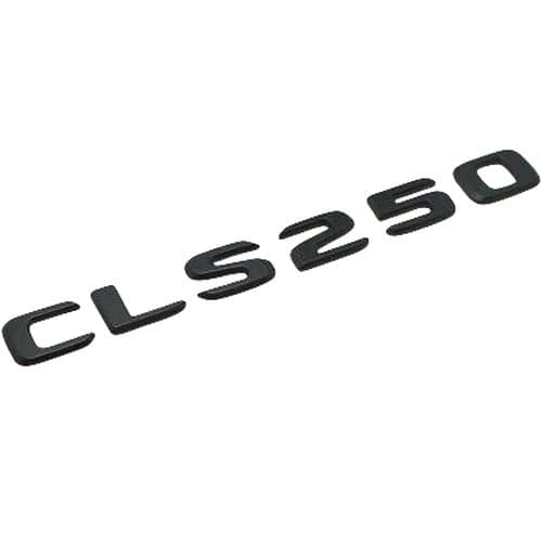 Matt Black CLS250 Car Letter Number Rear Boot Badge Emblem For Mercedes Benz