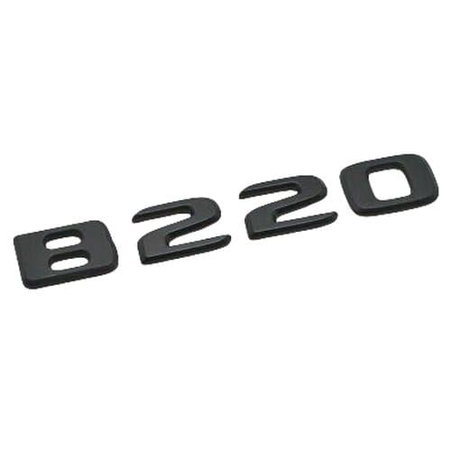 Matt Black B220 Car Letter Number Rear Trunk Boot Badge Emblem For Mercedes Benz