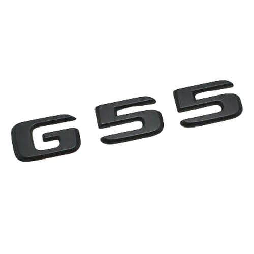 Matt Black G55 Car Letter Number Rear Trunk Boot Badge Emblem For Mercedes Benz