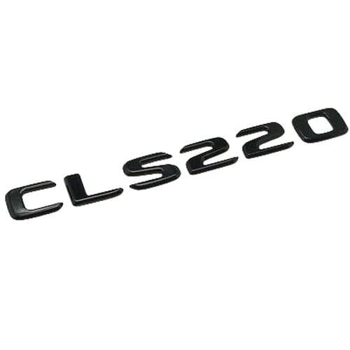Gloss Black CLS220 Car Letter Number Rear Boot Badge Emblem For Mercedes Benz