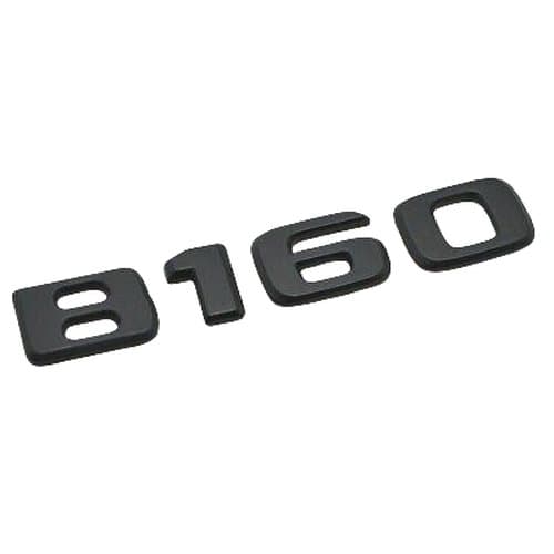 Matt Black B160 Car Letter Number Rear Trunk Boot Badge Emblem For Mercedes Benz