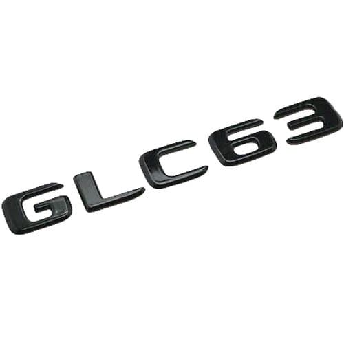 Gloss Black GLS63 Car Letter Number Rear Boot Badge Emblem For Mercedes Benz
