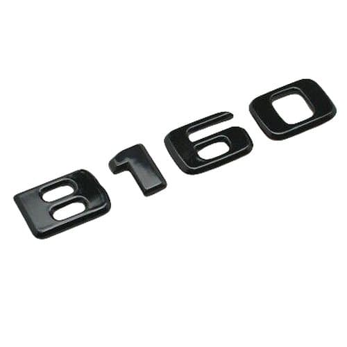 Gloss Black B160 Car Letter Number Rear Boot Badge Emblem For Mercedes Benz