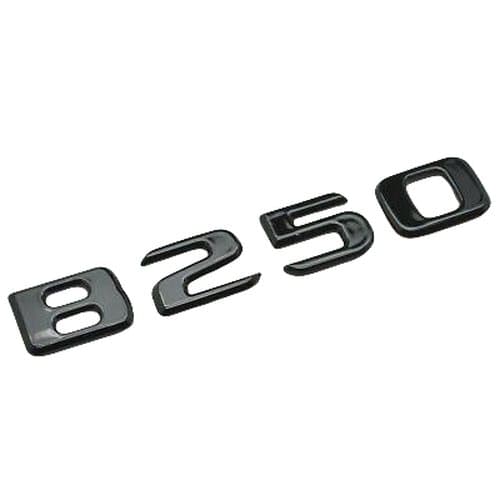 Gloss Black B250 Car Letter Number Rear Boot Badge Emblem For Mercedes Benz