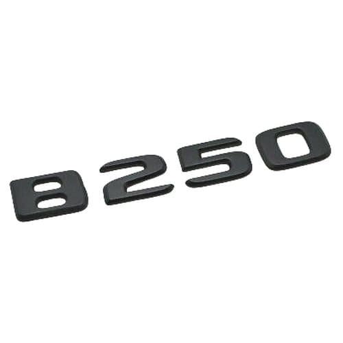 Matt Black B250 Car Letter Number Rear Trunk Boot Badge Emblem For Mercedes Benz