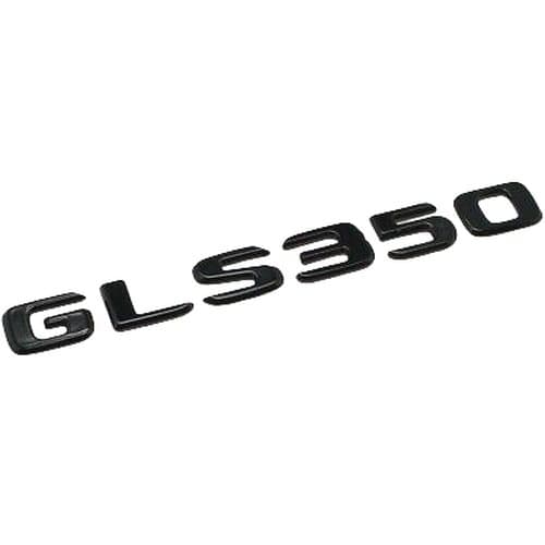 Gloss Black GLS350 Car Letter Number Rear Boot Badge Emblem For Mercedes Benz