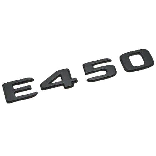 Matt Black E450 Car Letter Number Rear Trunk Boot Badge Emblem For Mercedes Benz