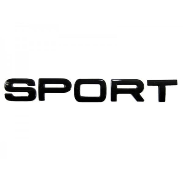 Gloss Black Land Rover Sport Lettering Rear Boot Badge Emblem For Range Rover Evoque Discovery FreeLander