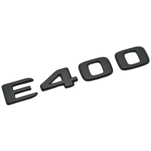 Matt Black E400 Car Letter Number Rear Trunk Boot Badge Emblem For Mercedes Benz