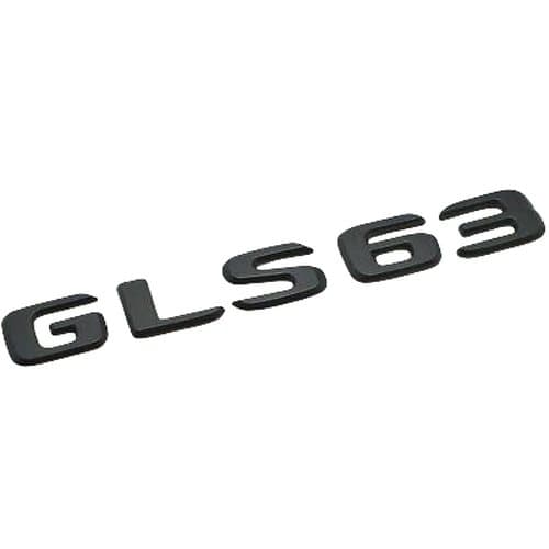 Matt Black GLS63 Car Letter Number Rear Boot Badge Emblem For Mercedes Benz