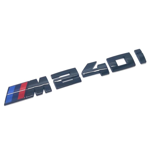 Gloss Black BMW M240i Letters Rear Boot Lid Trunk Badge Emblem For 2 Series F22 F45 F46 170mm x 20mm