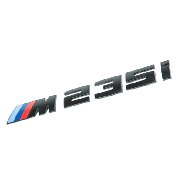 Gloss Black BMW M235i Letters Rear Boot Lid Trunk Badge Emblem For 2 Series F22 F45 F46 170mm x 20mm