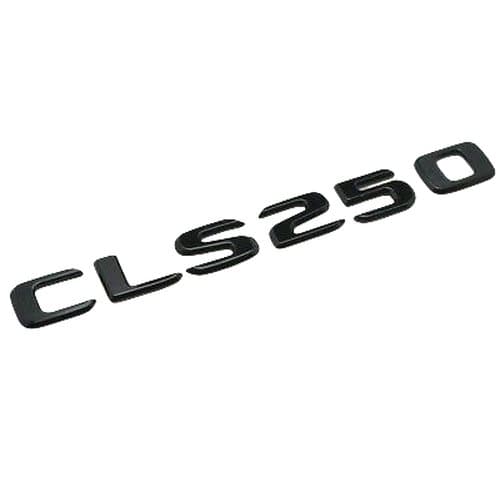 Gloss Black CLS250 Car Letter Number Rear Boot Badge Emblem For Mercedes Benz