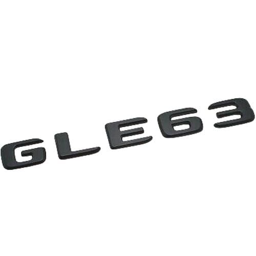 Matt Black GLE63 Car Letter Number Rear Boot Badge Emblem For Mercedes Benz