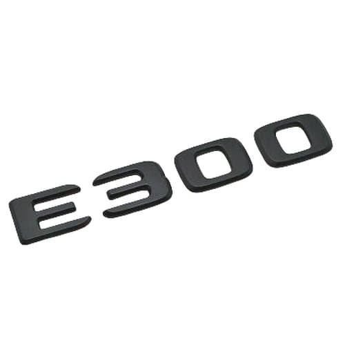 Matt Black E300 Car Letter Number Rear Trunk Boot Badge Emblem For Mercedes Benz