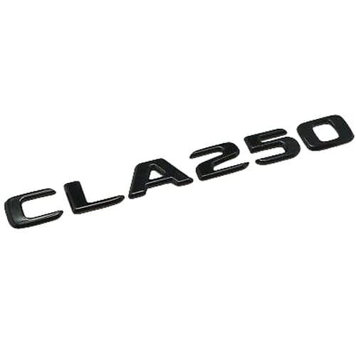 Gloss Black CLA250 Car Letter Number Rear Boot Badge Emblem For Mercedes Benz