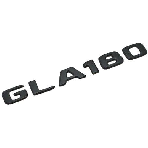 Matt Black GLA180 Car Letter Number Rear Boot Badge Emblem For Mercedes Benz