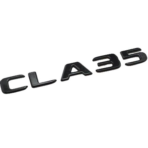 Gloss Black CLA35 Car Letter Number Rear Boot Badge Emblem For Mercedes Benz