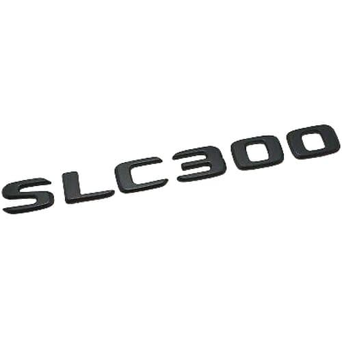 Matt Black SLC300 Car Letter Number Rear Boot Badge Emblem For Mercedes Benz